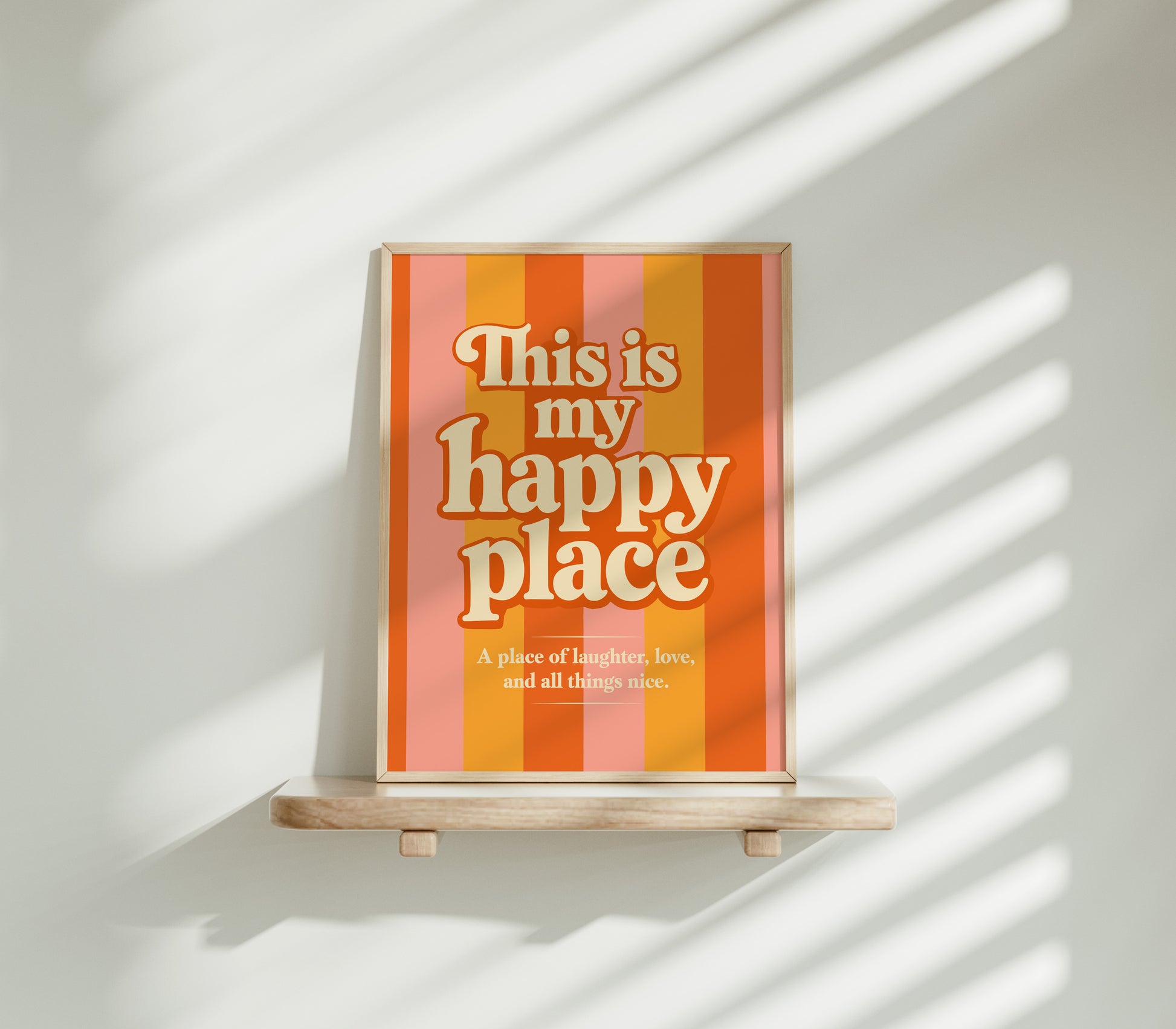 This is my happy place Poster Retro Druck