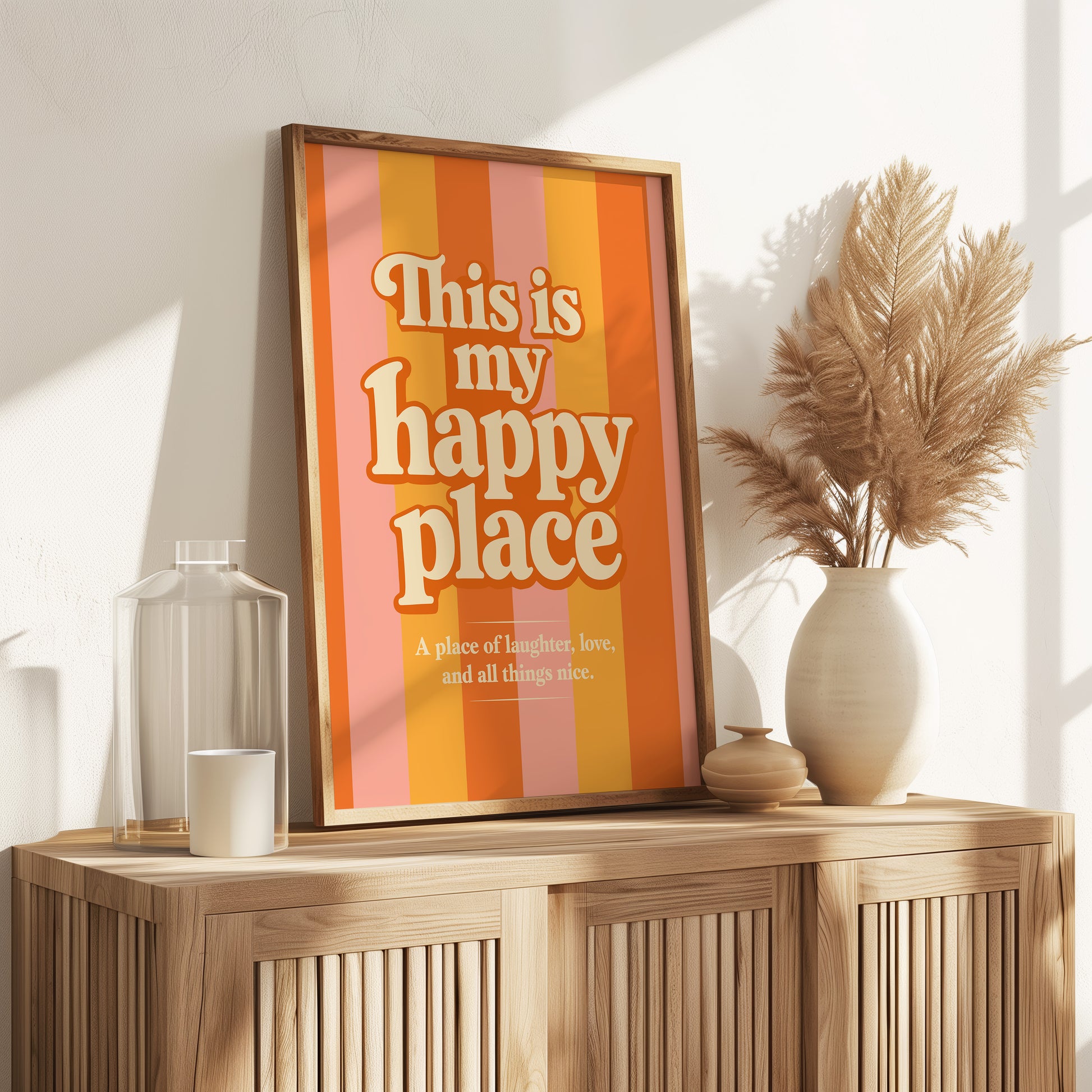 This is my happy place Poster Retro Druck