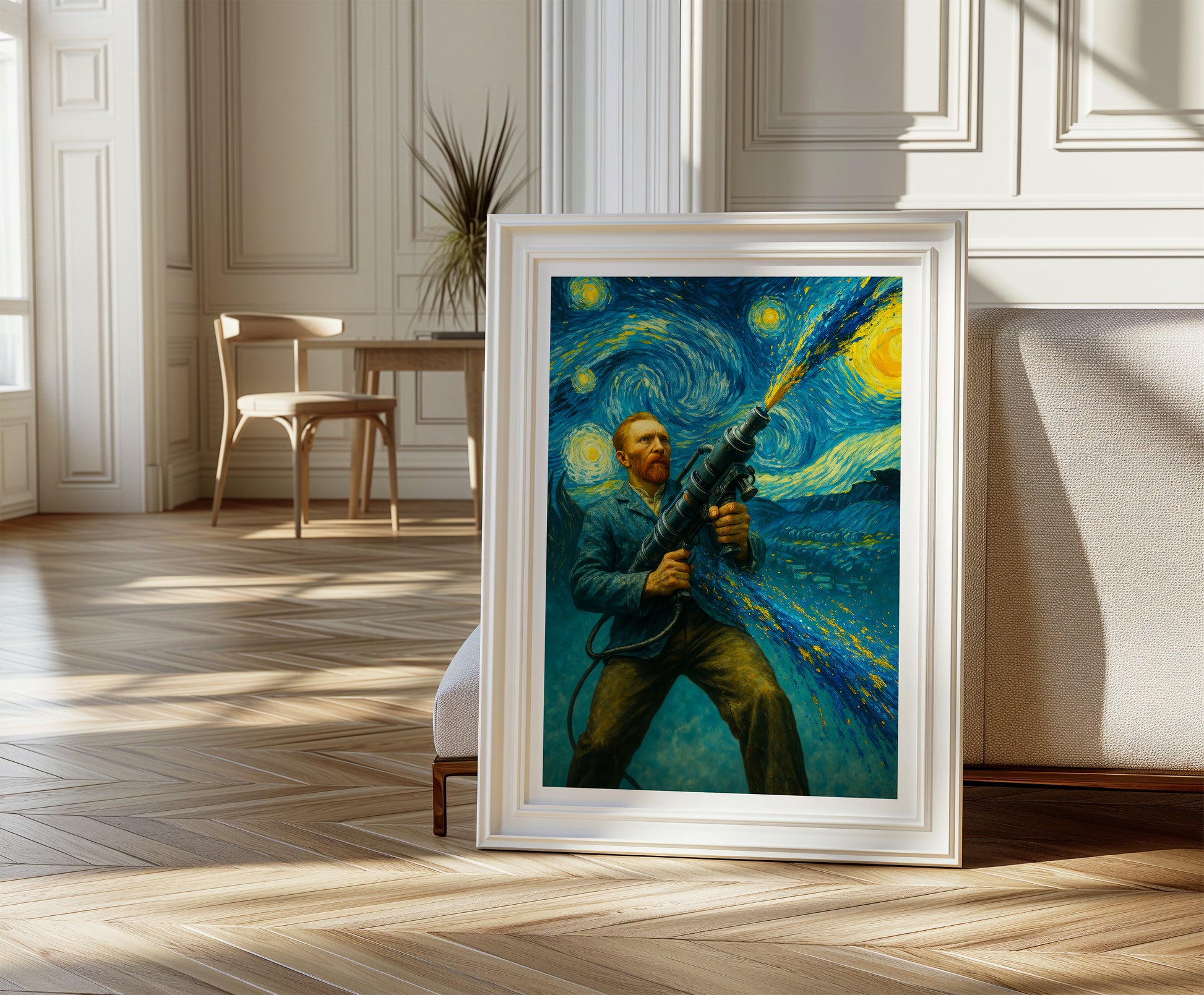 Kunstdruck Poster Starry Night Print Van Gogh Poster Wohnzimmer Bilder Bunt Büro Poster Druck Art Deco Geschenk Hauskauf Umzugsgeschenk