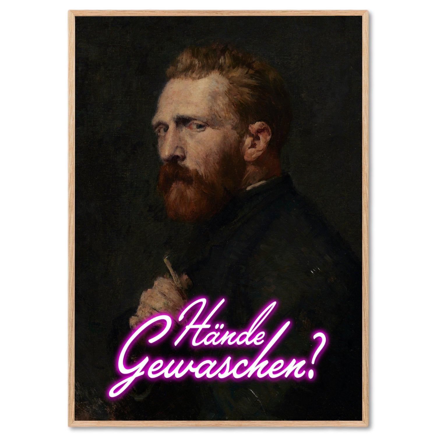 Hände gewaschen Poster Badezimmer Bild Vintage Print Toiletten Poster Gäste WC Deko Geschenk Hauskauf Einweihungsparty Art Deco Poster