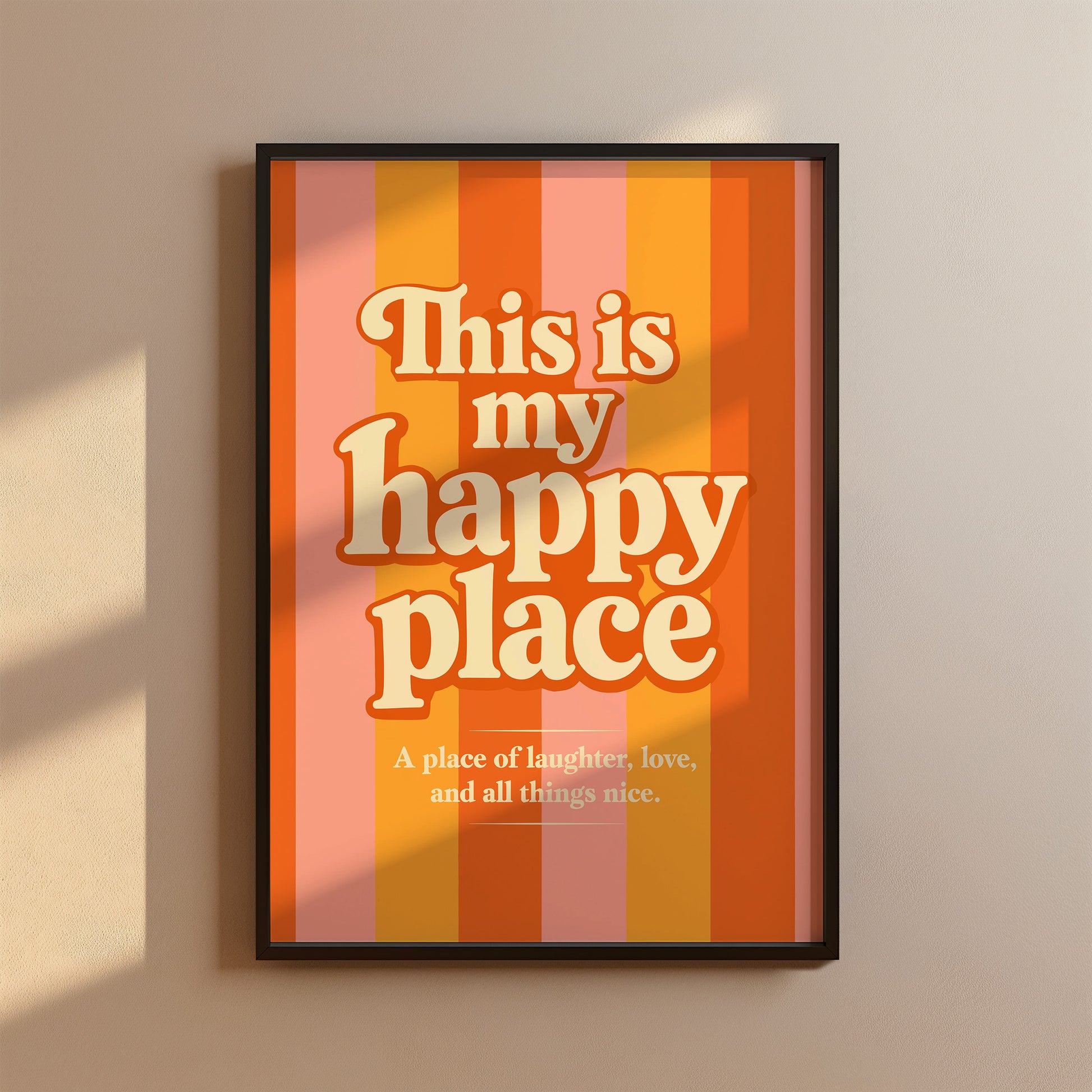 This is my happy place Poster Retro Druck