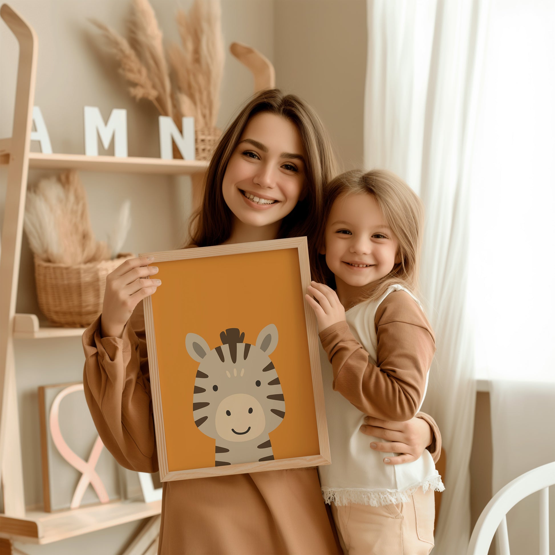 Kinder- & Babyzimmer Poster Tiere - Wandbilder Drucke Löwe, Tiger, Giraffe Panda uvm.