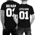 Big Man & Little Man T-Shirts in Schwarz