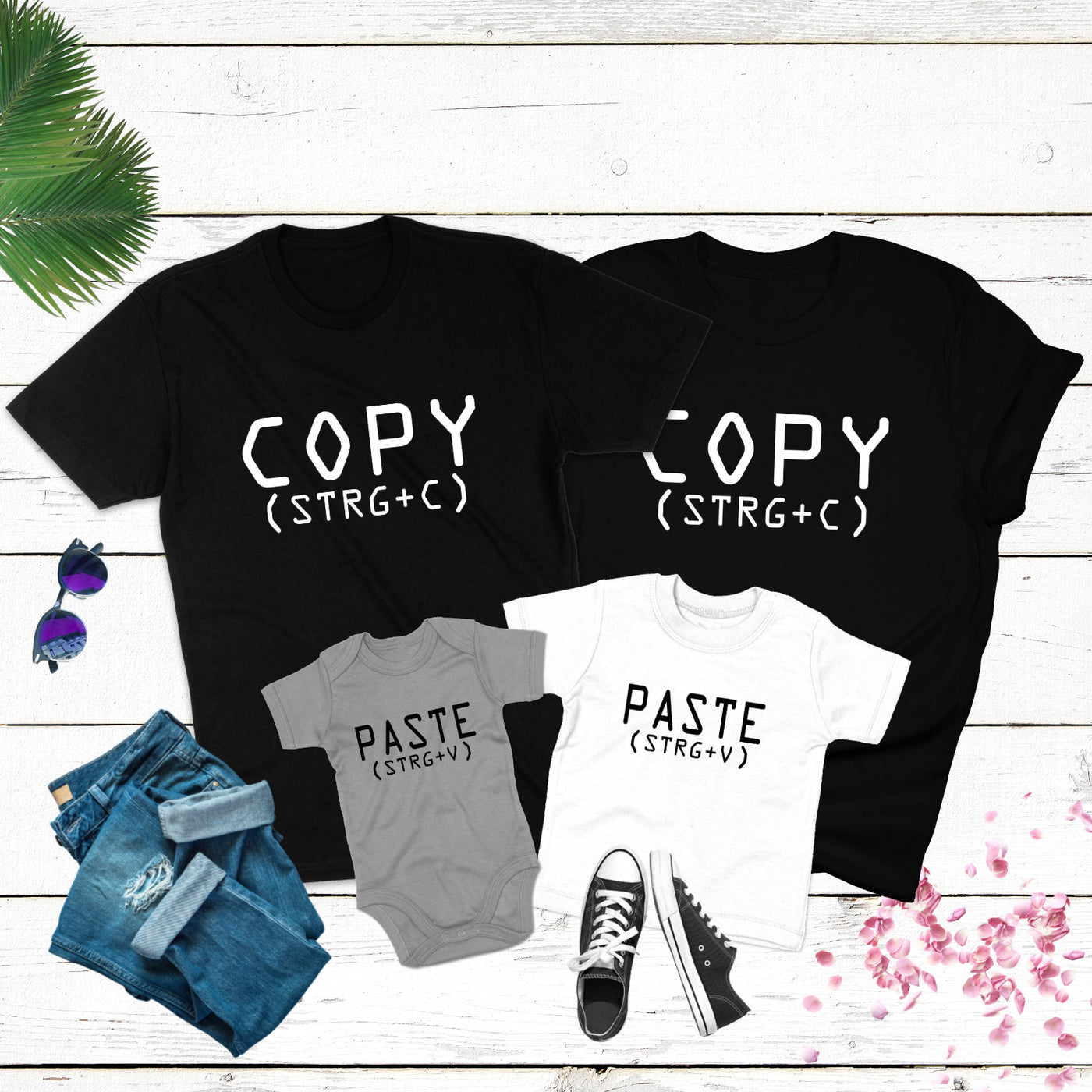 Copy und Paste Shirts Strg + C und Strg + V