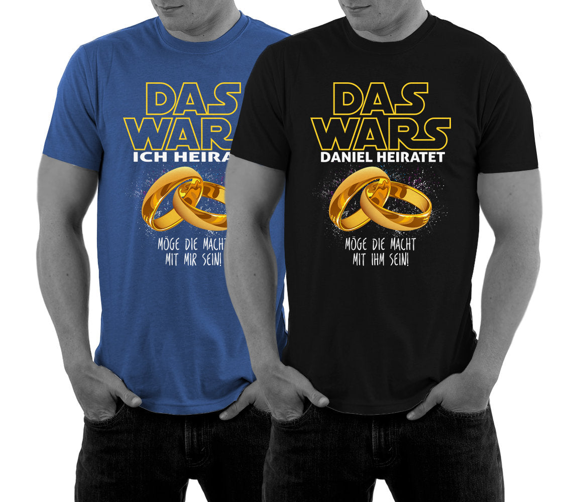 Das Wars Ich Heirate JGA T-Shirts