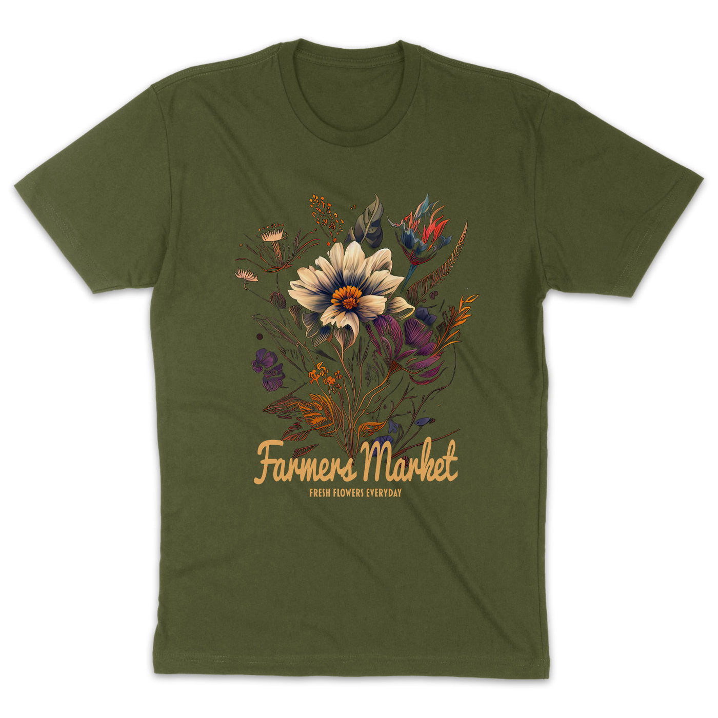 Farmers Market Shirt Botanic Vintage Cottagecore T-Shirt Fresh Flowers Everyday Boho Gartenliebhaber Shirt Blumen T-Shirt Unisex