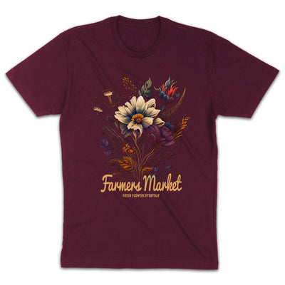 Farmers Market Shirt Botanic Vintage Cottagecore T-Shirt Fresh Flowers Everyday Boho Gartenliebhaber Shirt Blumen T-Shirt Unisex