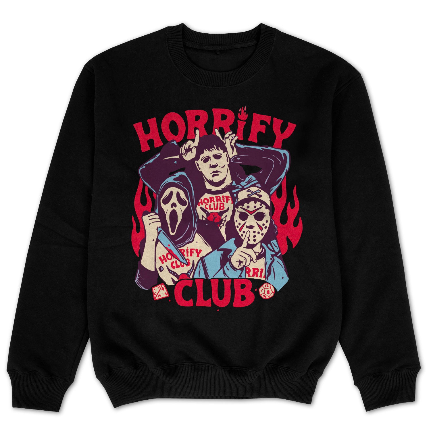 Halloween Pullover Halloween Sweatshirt Horrify Club Retro Vintage Sweater Retro Sweatshirt Pullover Horror Satire Oversize