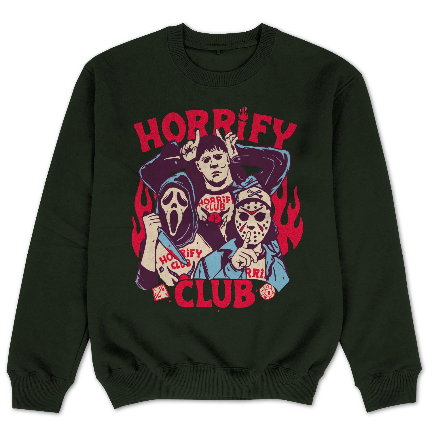 Halloween Pullover Halloween Sweatshirt Horrify Club Retro Vintage Sweater Retro Sweatshirt Pullover Horror Satire Oversize