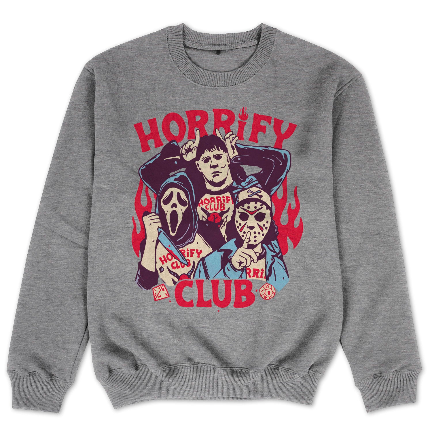 Halloween Pullover Halloween Sweatshirt Horrify Club Retro Vintage Sweater Retro Sweatshirt Pullover Horror Satire Oversize