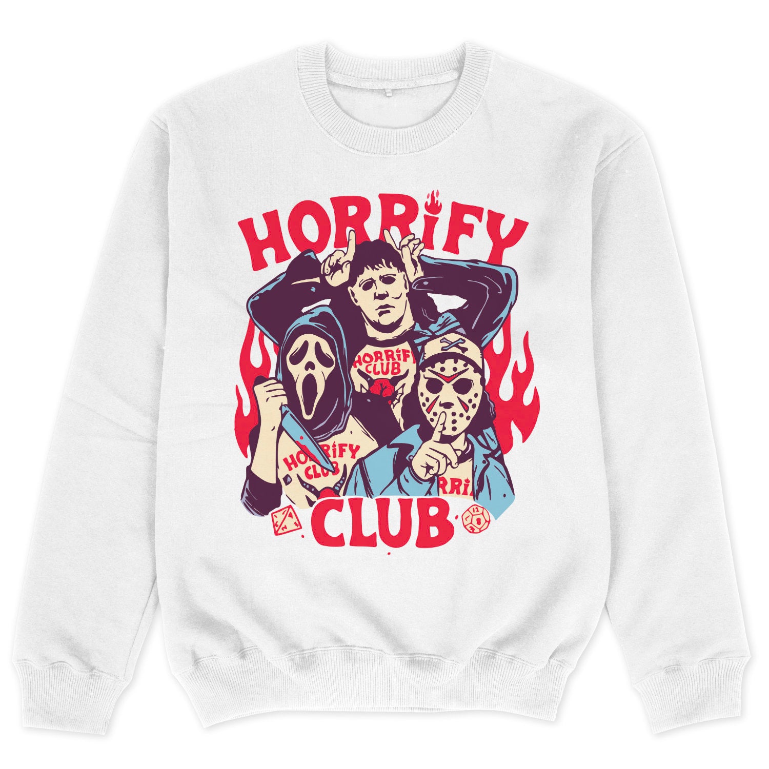 Halloween Pullover Halloween Sweatshirt Horrify Club Retro Vintage Sweater Retro Sweatshirt Pullover Horror Satire Oversize