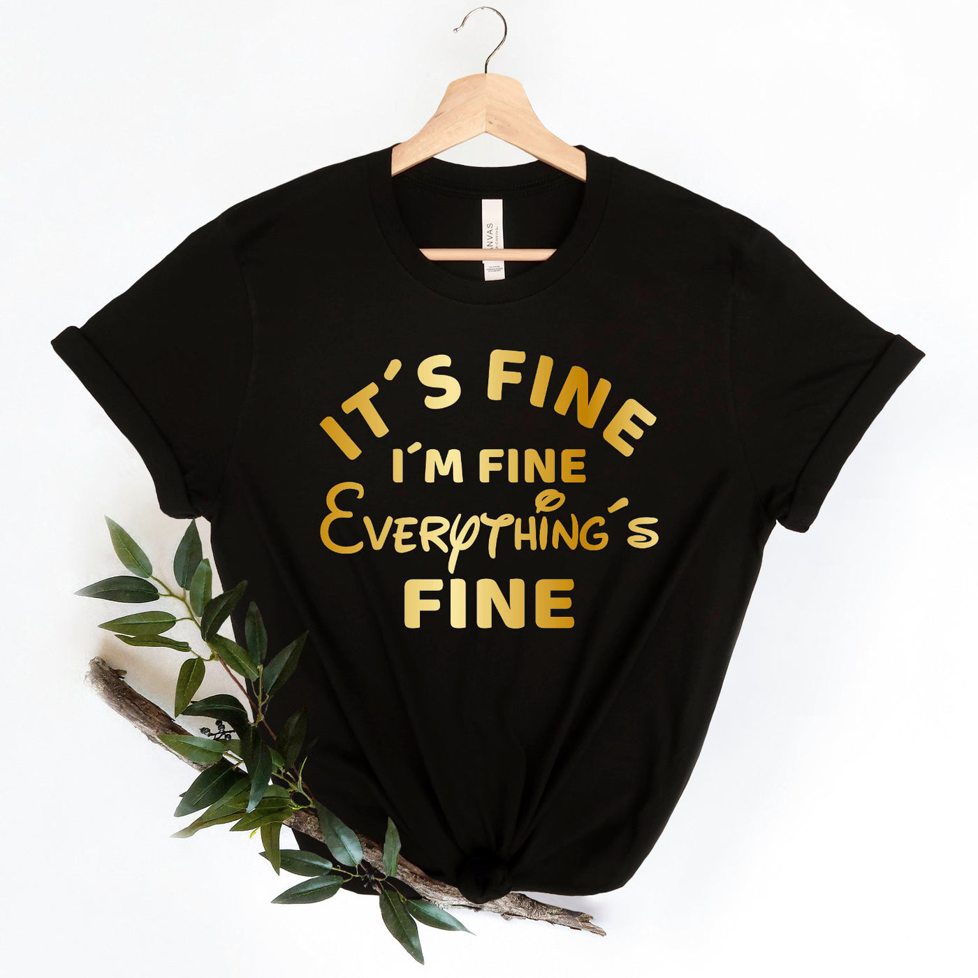 Im Fine, Its Fine, Everythings Fine Shirt Familie Reise Shirts Lustige T-Shirts mit Sprüchen Sprüche Shirt Fun Shirts Party Urlaub TShirt