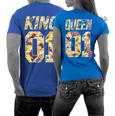 king-queen-blumen-shirts-blau-dd137