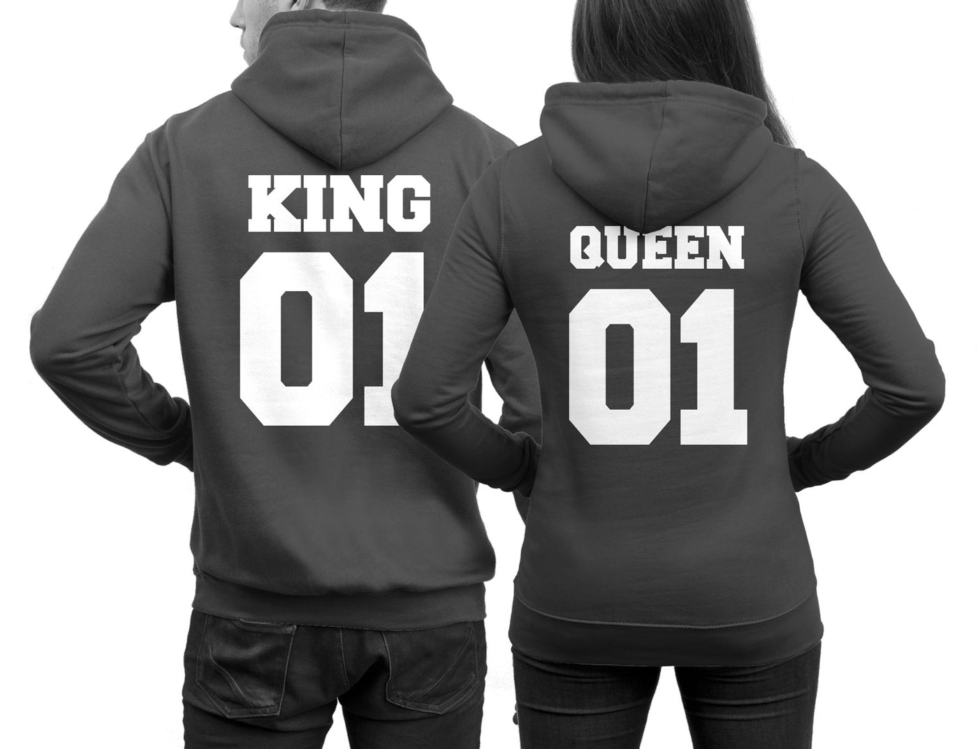 king-queen-hoodies-dunkelgrau
