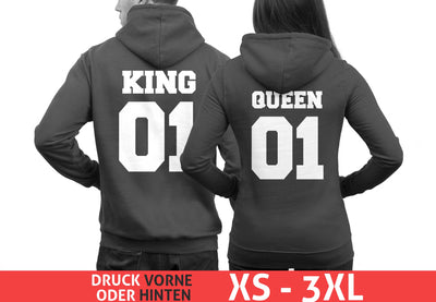 king-queen-hoodies-grau-weiss-hinten