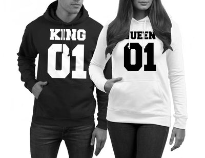 king-queen-hoodies-schwarz-weiss-vorne
