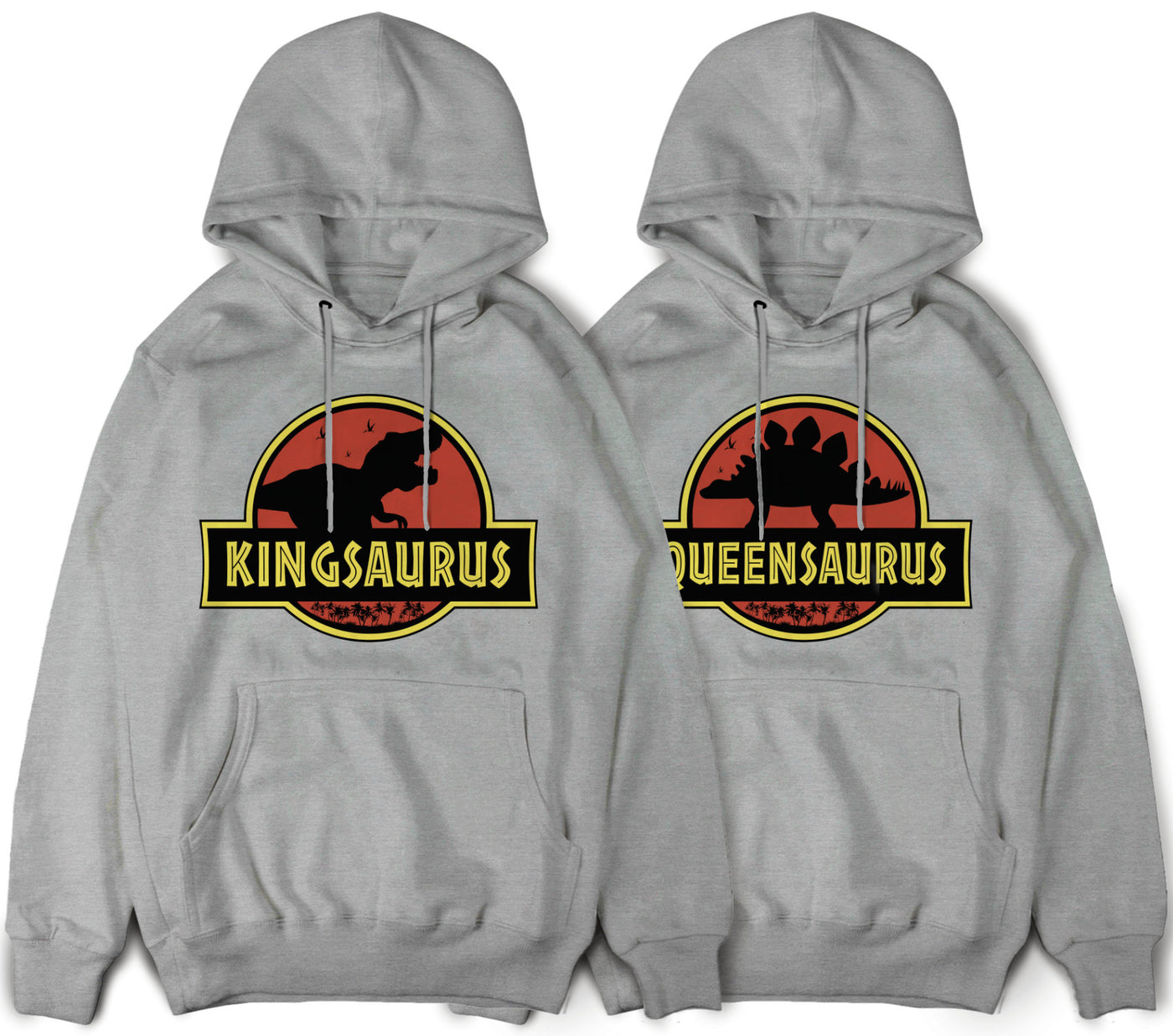 Kingsaurus Queensaurus Pärchen Hoodies für Paare Pullover