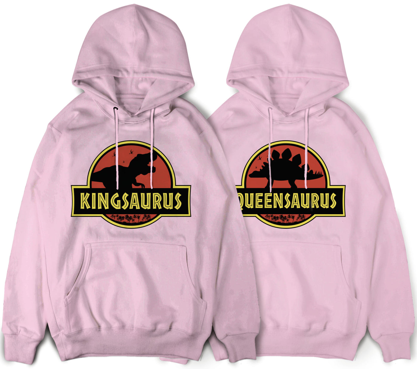 Kingsaurus Queensaurus Pärchen Hoodies für Paare Pullover