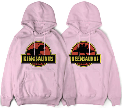 Kingsaurus Queensaurus Pärchen Hoodies für Paare Pullover