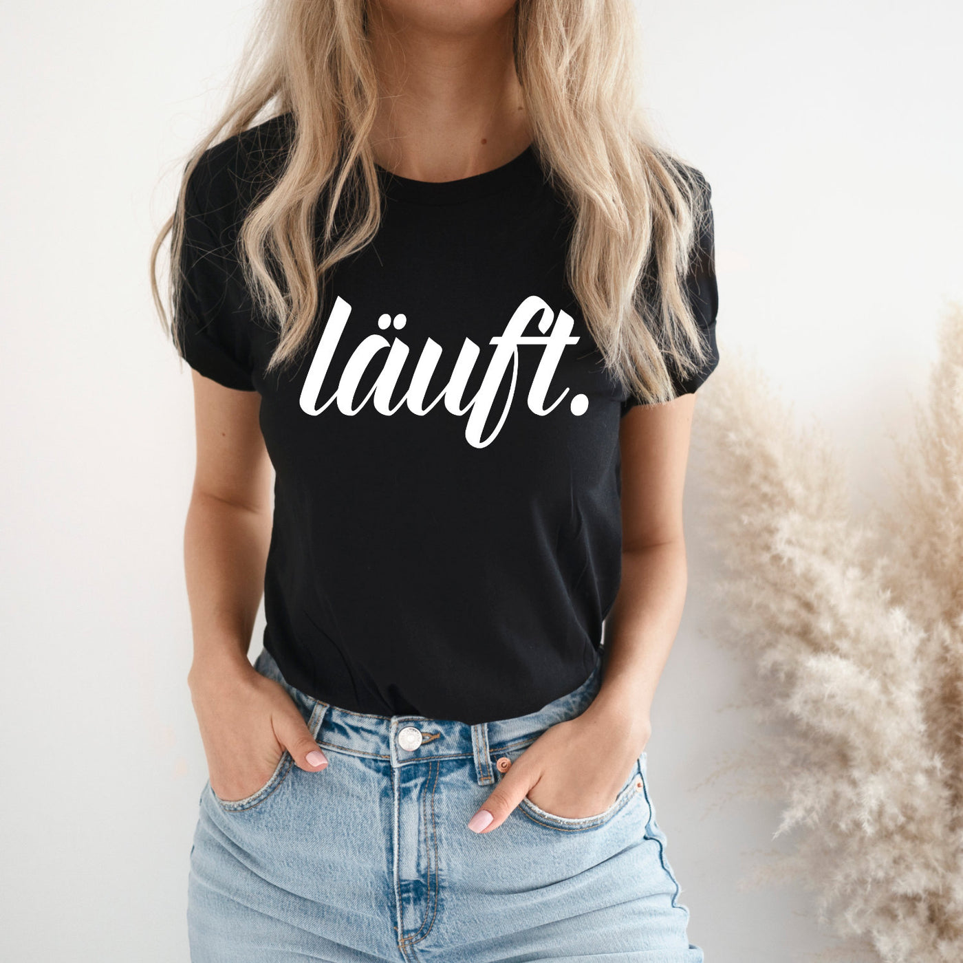 Läuft T-Shirt Sprüche Shirt Fun Arbeit Beruf und Büro Unisex Shirts