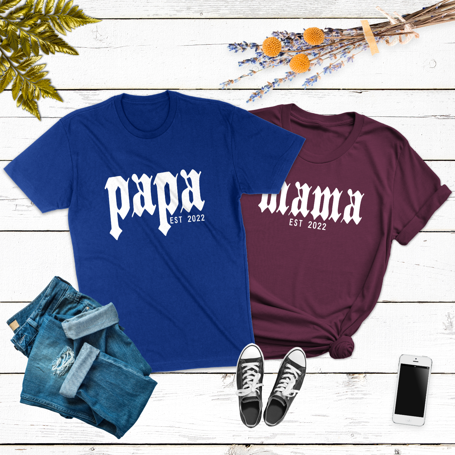 Mama Papa Shirt Mama Geschenk Geburt Personalisiert Est Wunschdatum Familien Shirts