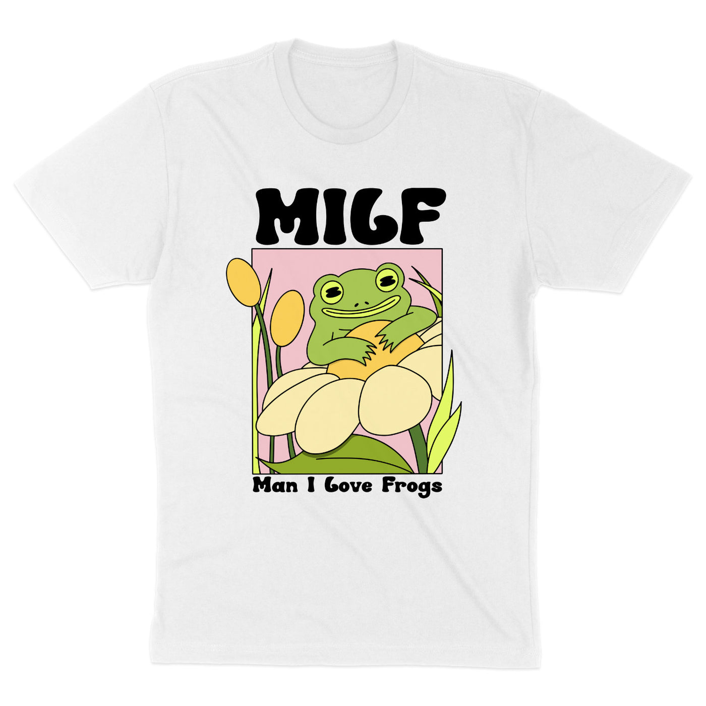 Retro Frosch T-Shirt Milf Oversized UNISEX Shirt Kröte Frosch Liebhaber Cottagecore Retro Shirts für Muttertag Geschenk