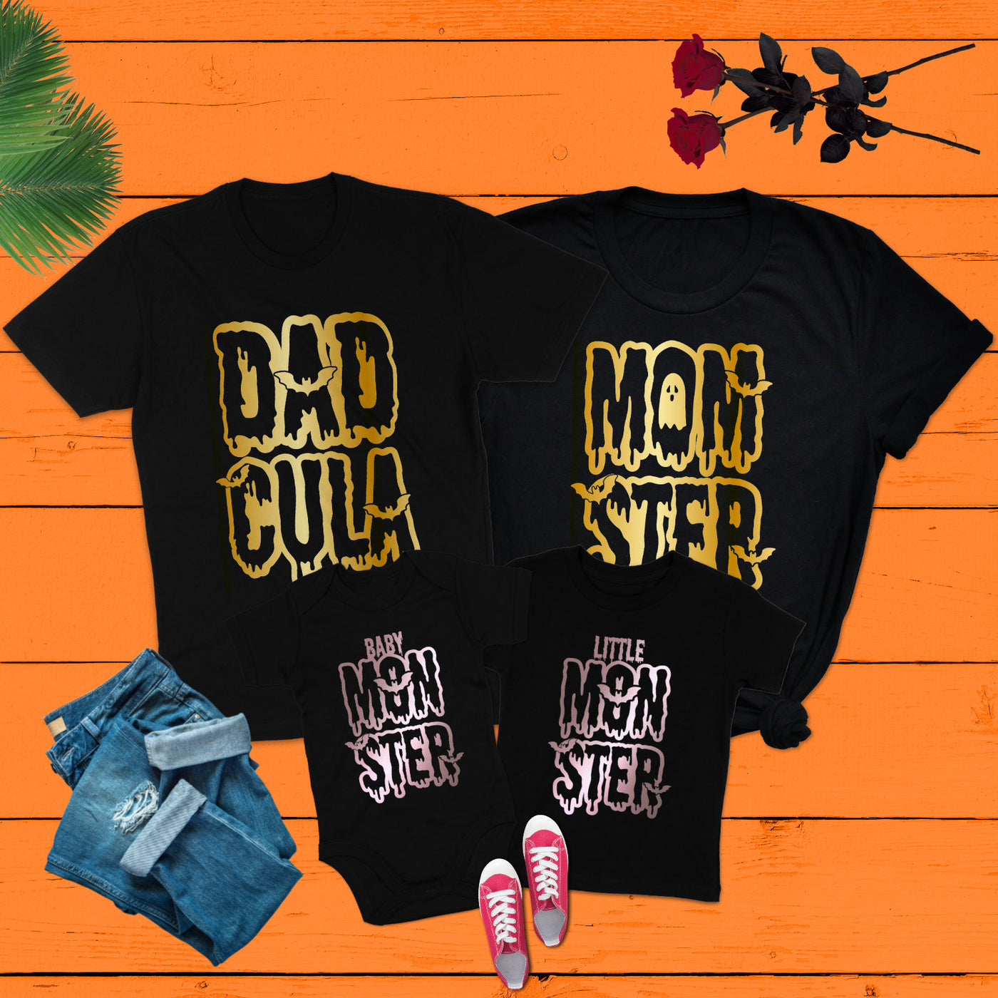 Familie Halloween Shirts Mama Mini Monster Dadcula Familienoutfit Halloween Mama und Ich Halloween Shirts Papa Mutter und Kind Shirts