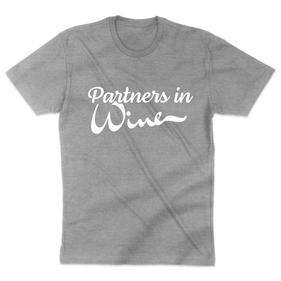 Partners in Wine T-Shirt Weinliebhaber Weintrinker Weinverkostung Shirt Lustiges Wein Shirt Geschenk beste Freundin