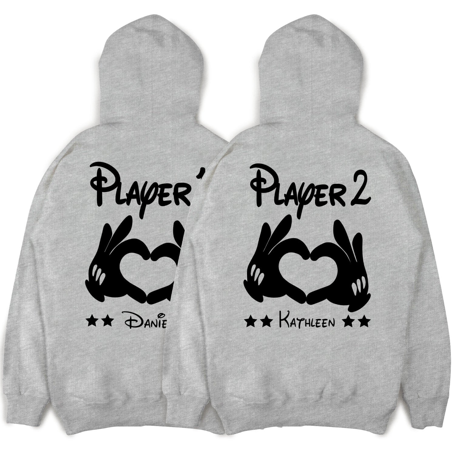 Player 1 Player 2 Hoodies Pärchen Pullover für Paare Paarpullis Pärchen Geschenk Pärchenpullover Weihnachten Paar Pullover Wunschnamen Paare