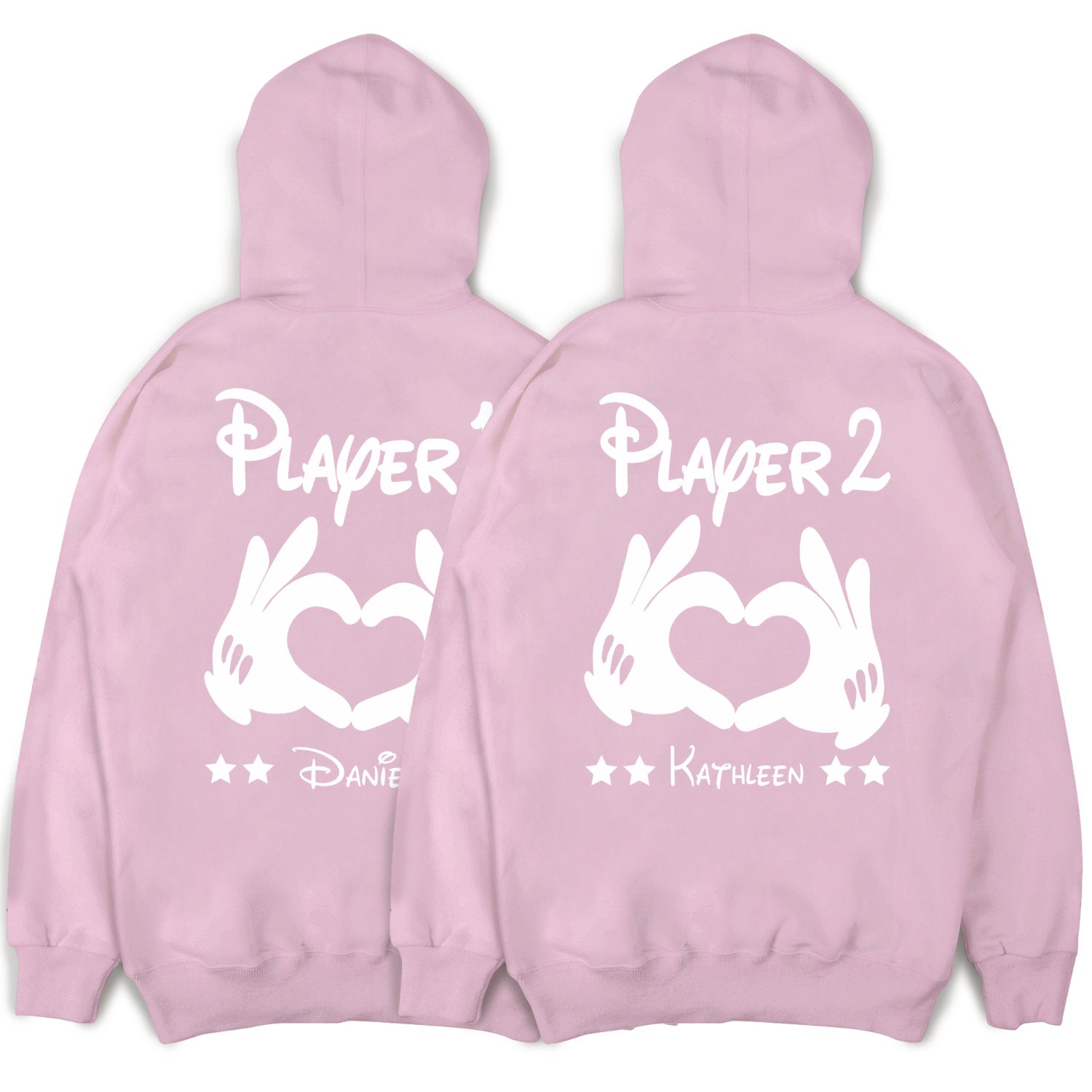 Player 1 Player 2 Hoodies Pärchen Pullover für Paare Paarpullis Pärchen Geschenk Pärchenpullover Weihnachten Paar Pullover Wunschnamen Paare