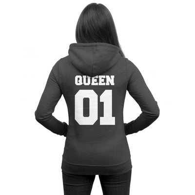 Pärchen Pullover im SET 1x QUEEN 01 für Damen + 1x KING 01 für Herren