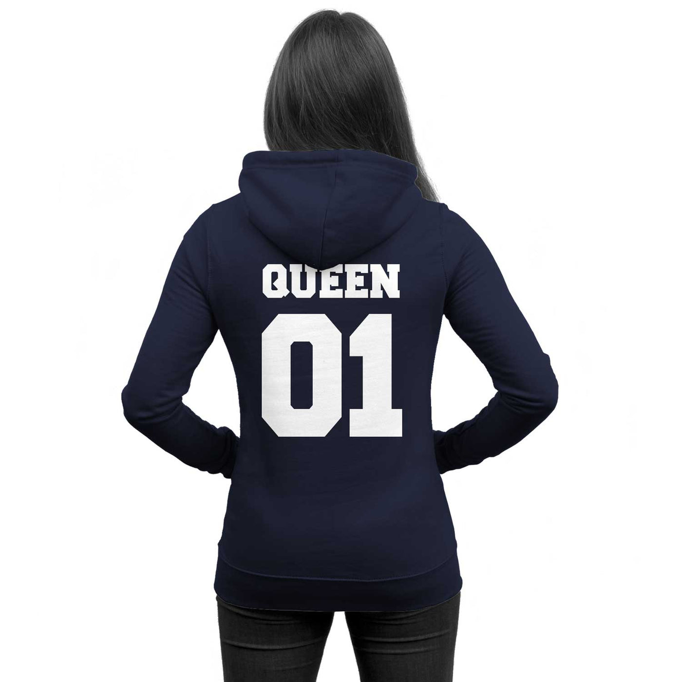 Pärchen Pullover im SET 1x QUEEN 01 für Damen + 1x KING 01 für Herren