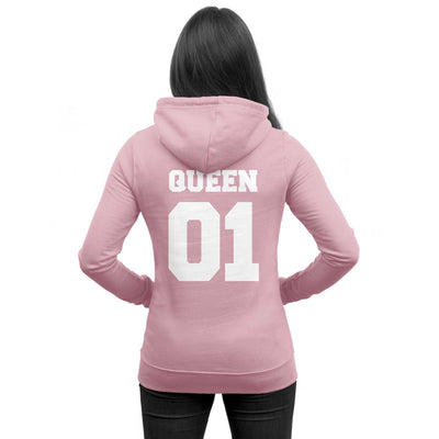 Pärchen Pullover im SET 1x QUEEN 01 für Damen + 1x KING 01 für Herren