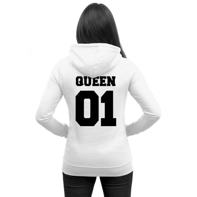 Pärchen Pullover im SET 1x QUEEN 01 für Damen + 1x KING 01 für Herren