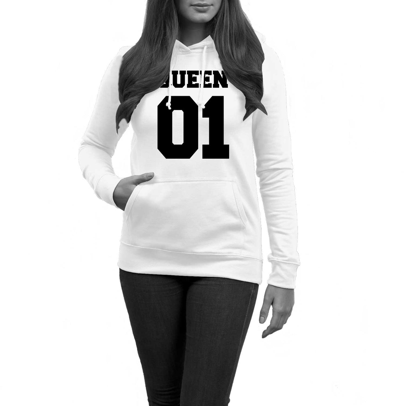 Pärchen Pullover im SET 1x QUEEN 01 für Damen + 1x KING 01 für Herren