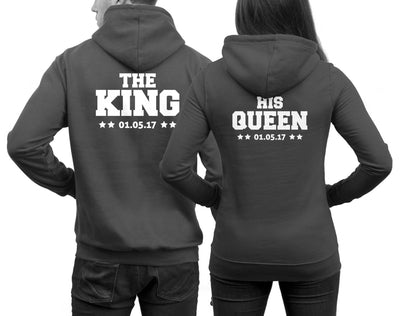 the-king-his-queen-hoodies-dunkelgrau