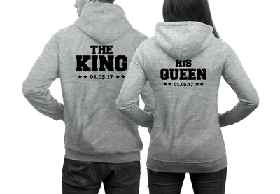 the-king-his-queen-hoodies-hellgrau
