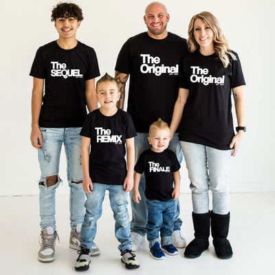 The Original The Remix The Sequel Familienoutfit Fotoshooting The Finale Familienshirts Baby Geschenk T-Shirts Outfit für die Familie