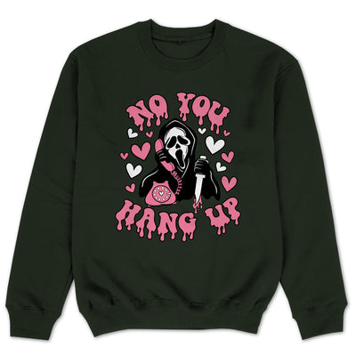 No You Hang Up Sweatshirt Halloween Sweater Ghostface Horror Sweatshirt Parodie Fun Satire